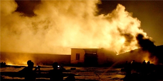 آتش 25 مغازه در قندوز 