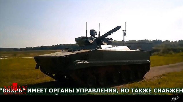 رونمایی از بزرگترین روبات نظامی جهان/تانک بدون سرنشین ویخر روسیه را بشناسید+تصاویر