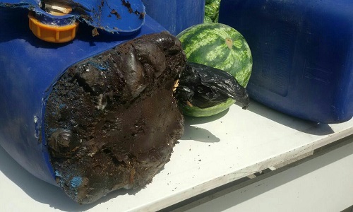 کشف و ضبط ۱۰۰ کیلوگرم  مواد مخدر از نوع تریاک در کامیون هندوانه