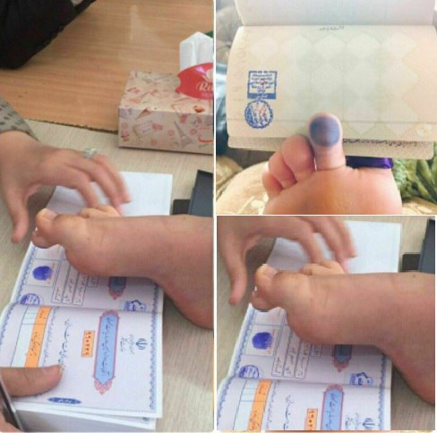 رای یک دختر رای ‌اولی در شیراز که دست نداره+عکس