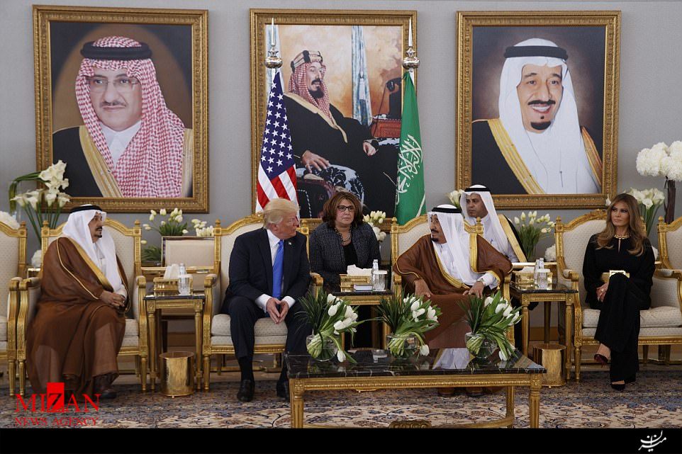 استقبال 68 میلیون دلاری پادشاه عربستان از دونالد ترامپ/پر هزینه‌ترین استقبال در تاریخ عربستان سعودی+تصاویر