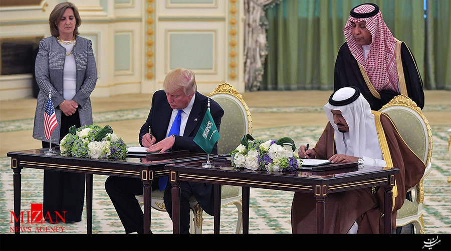 امضای توافق تسلیحاتی 350 میلیارد دلاری در عربستان