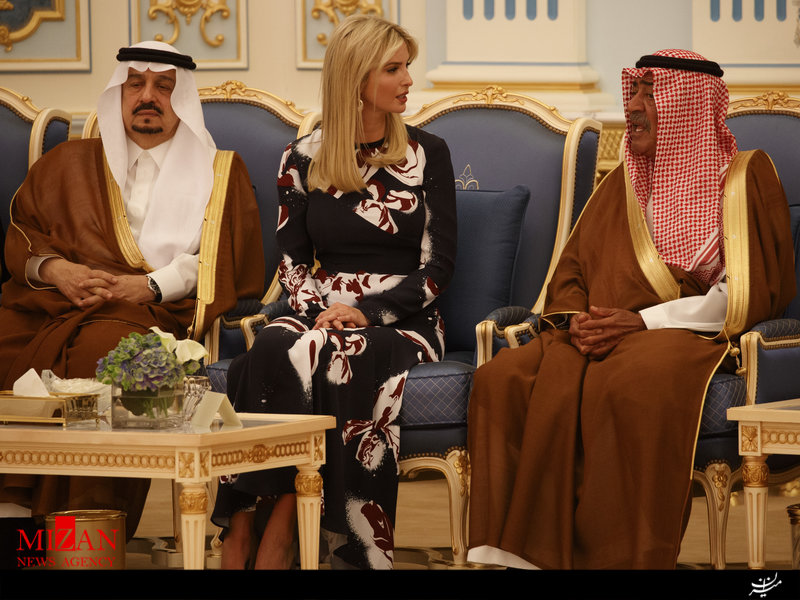 از نگاه‌های معنادار تا پیشنهاد ازدواج سعودی‌ها به دختر ترامپ/جذابیت ایوانکا و  بهبود روابط عربستان و آمریکا+تصاویر