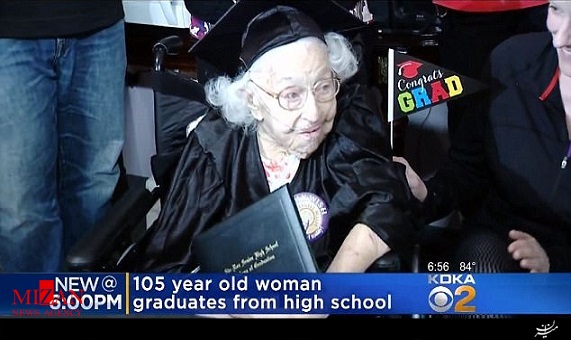 فارغ‌التحصیلی در 105 سالگی 