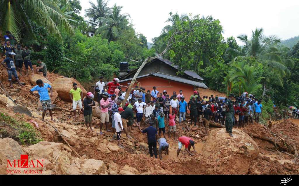 آمار تلفات سیل در سری‌لانکا به 91 تن رسید/110 نفر ناپدید شدند
