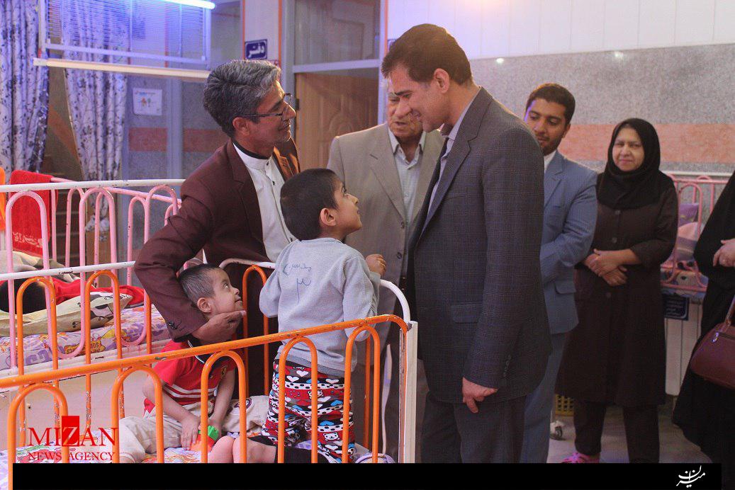 بازدید معاون رئیس کل دادگستری سیستان و بلوچستان از مرکز توانبخشی کودکان معلول جسمی و ذهنی مهرآوران + عکس