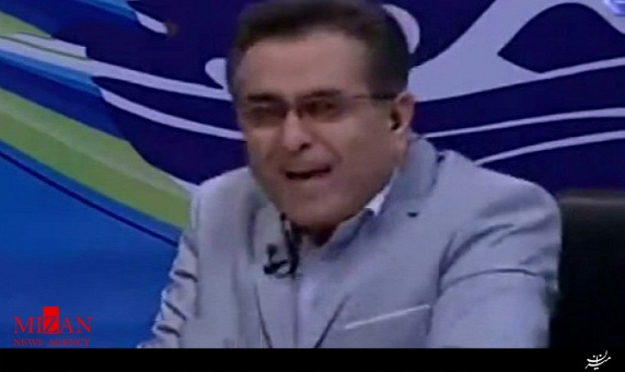 واکنش مجری شبکه خوزستان به ترکیدن لامپ در برنامه زنده 