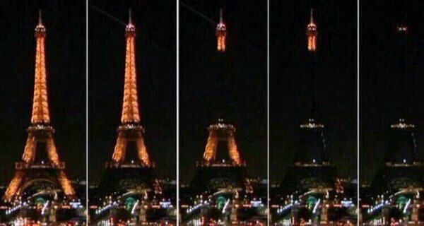 برج ایفل امشب به احترام قربانیان حملات تروریستی تهران خاموش می شود