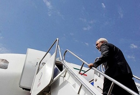 محمد جواد ظریف وزیر امور خارجه کشورمان تهران را به مقصد نروژ برای شرکت در نشست 