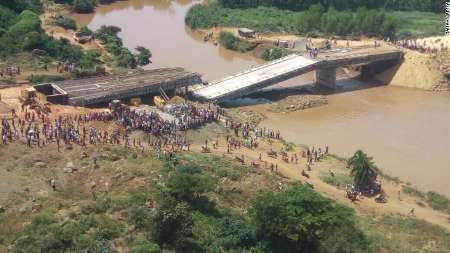 پل ۱۲ میلیون دلاری ساخت چین در کنیا فرو ریخت