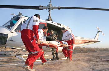 5 بیمار در حوادث امروز ، توسط اورژانس هوایی به بیمارستان منتتقل شد