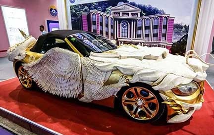 رونمایی از خودرویی عجیب در نمایشگاه چین + عکس