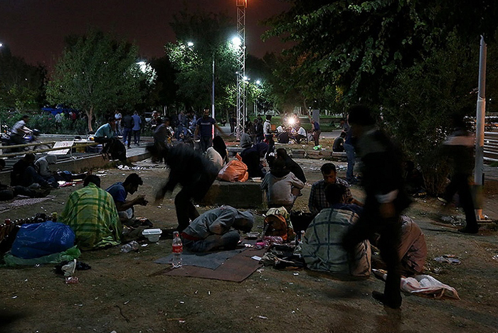 بزم شبانه معتادان در پارک‌های تهران