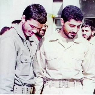 سرلشکر سلیمانی در کنار استاندار کرمان در دوران دفاع مقدس+عکس