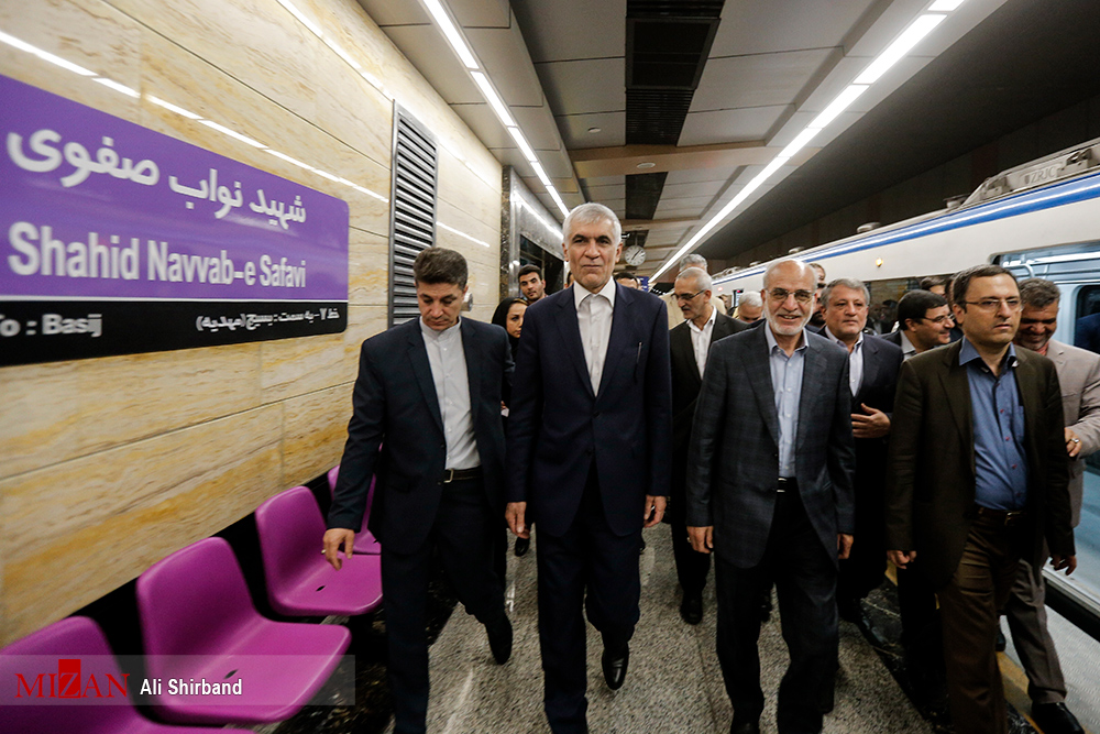 افتتاح ۶ کیلومتر میانی از خط هفت مترو تهران