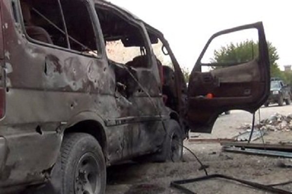 انفجار ماشین کارمندان کمیسیون مستقل حقوق بشر 