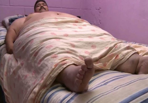 چاق ترين انسان روی زمین + عکس