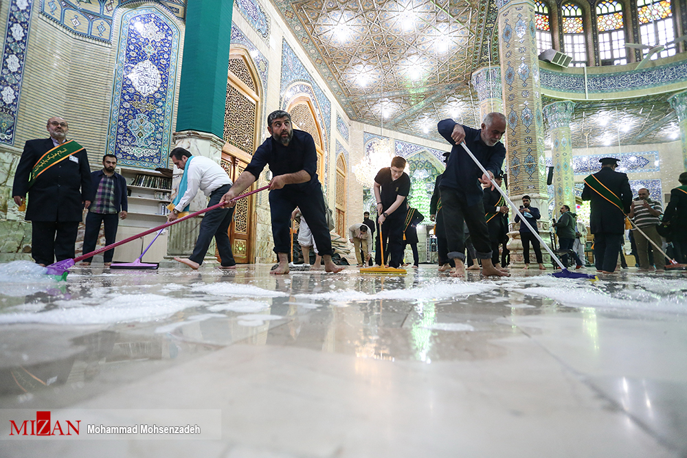 برگزاری آیین غبارروبی مسجد مقدس جمکران