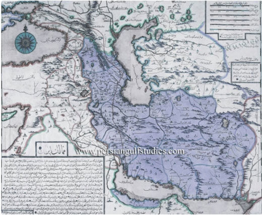 نقشه ایران در سال 1729 + عکس