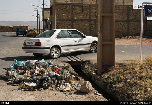 تلمبار شدن زباله ها در سطح شهر کوهدشت و بی توجهی مسئولین +تصاویر