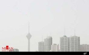 شاخص کیفیت هوای تهران در شرایط ناسالم برای گروه‌های حساس