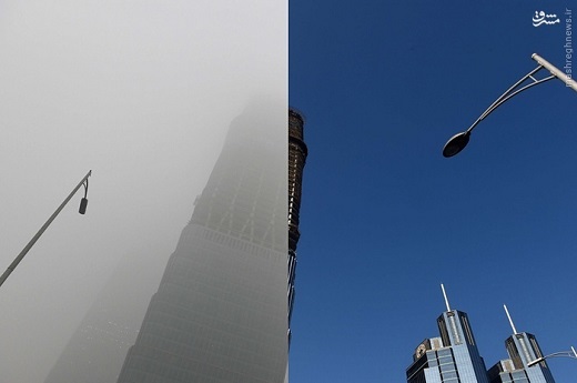 «پکن» قبل و بعد از آلودگی+تصاویر