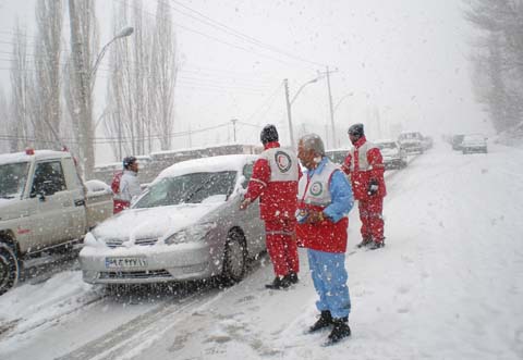 اسکان اضطراری بیش از 1170نفر در برف و کولاک 14 استان کشور در 24 ساعت گذشته روز گذشته