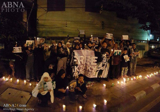 تجمع مردم تایلند در حمایت از شیخ زکزاکی + تصاویر