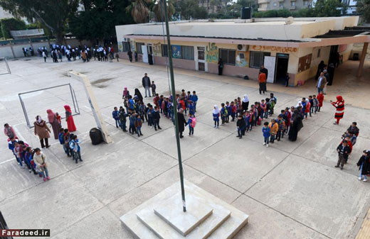 بازگشایی مدارس جنگ زده لیبی + تصاویر