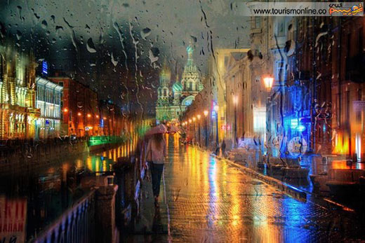 روسیه در یک روز بارانی شبیه به یک نقاشی است! + تصاویر
