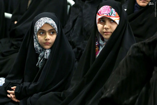 دختران شهید طهرانی‌ مقدم و رضایی‌نژاد در دیدار رهبری + عکس