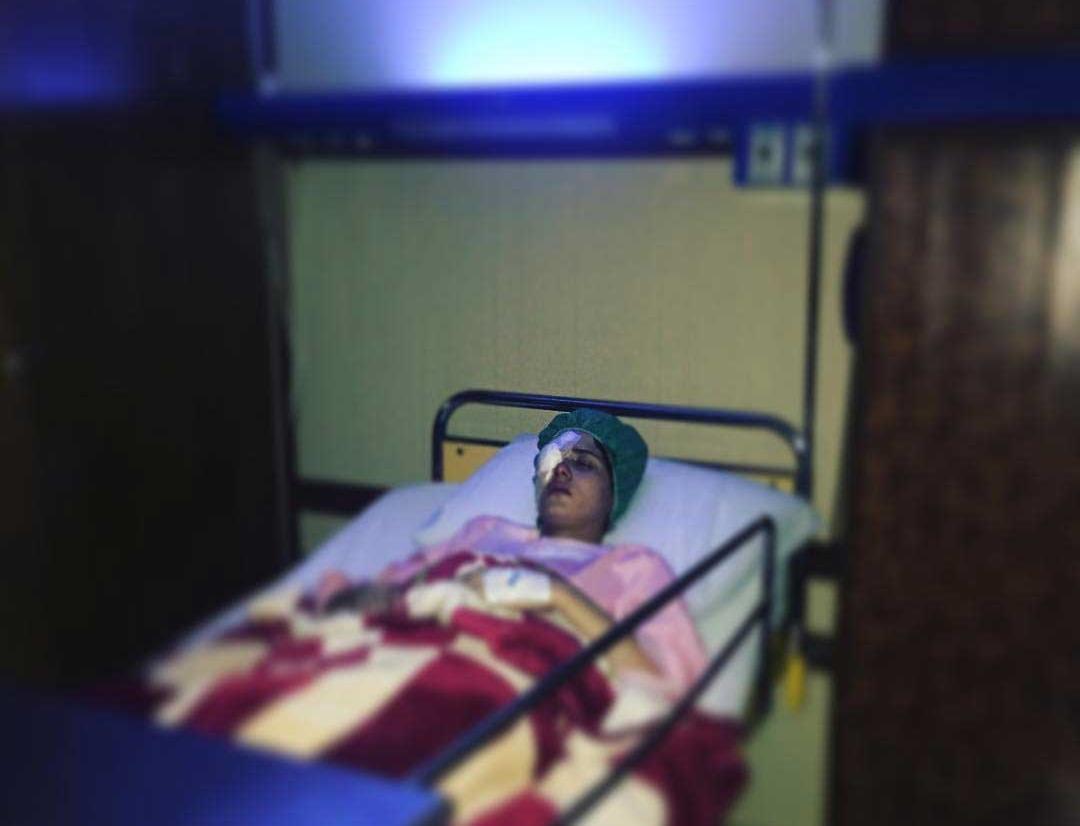 بازیگر سریال شهرزاد روی تخت بیمارستان +عکس