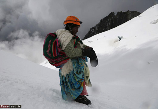 گروه کوهنوردی حرفه‌ای با دامن چین‌دار + تصاویر