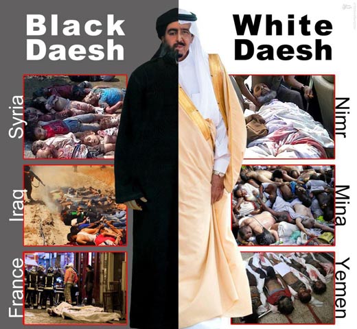 شباهت‌های داعش سیاه و داعش سفید + عکس