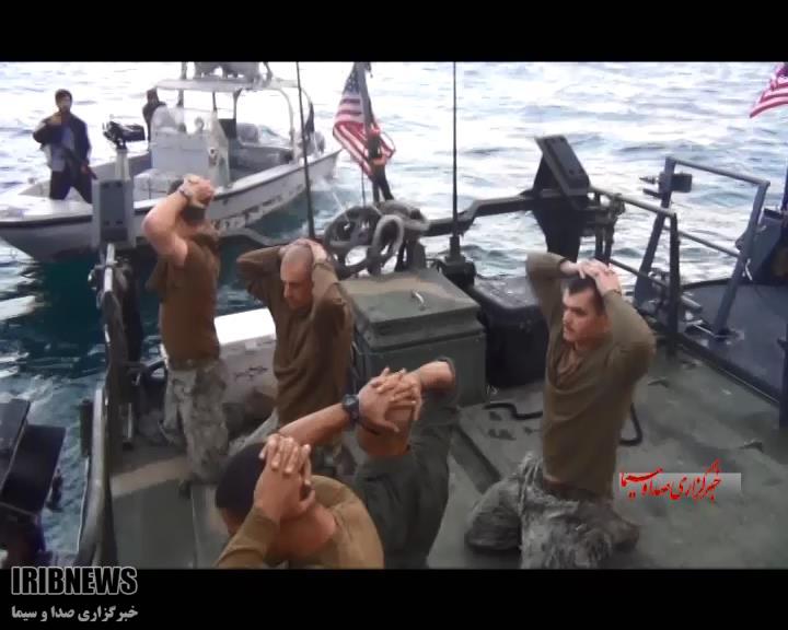 جدیدترین تصاویر ازبازداشت تفنگداران دریایی آمریکا در خلیج فارس