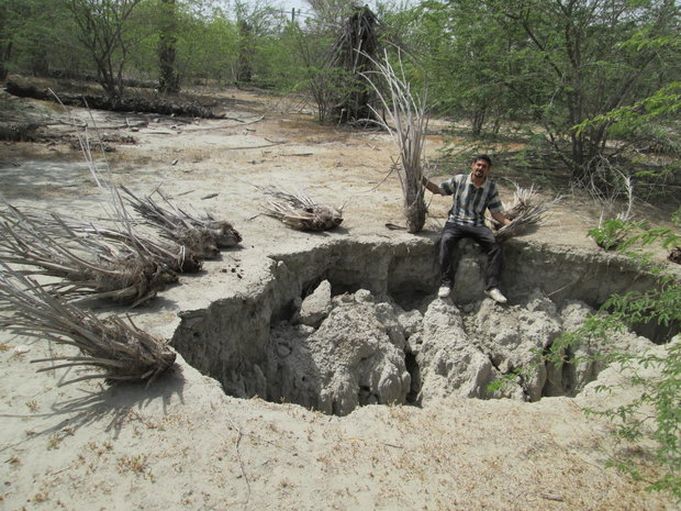 فروچاله های میناب ناشی از مرگ آبخوان/ خسارات جبران ناپذير است