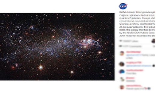 کهکشان مارپیچی باشکوه در فضا + عکس