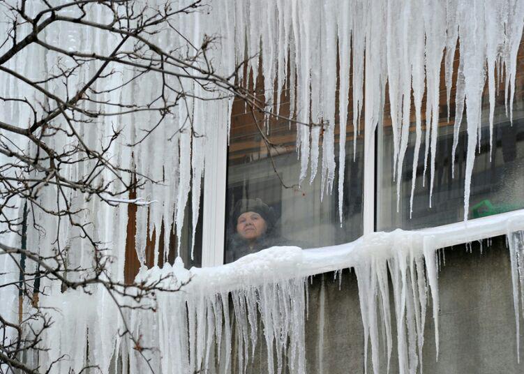 شدت سرماي شديد و يخزدگي در روسيه +عکس