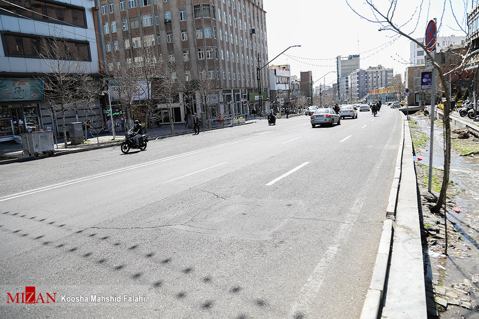 ترافیک سنگین صبحگاهی در معابر اصلی شهر تهران