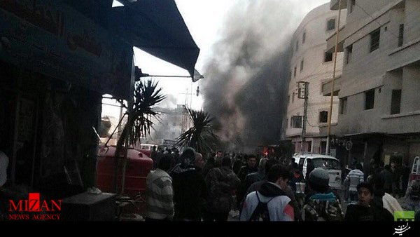 انفجار نزدیک حرم حضرت زینب در دمشق+عکس