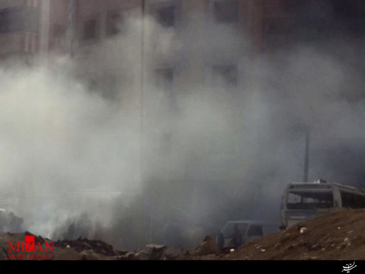 انفجار نزدیک حرم حضرت زینب در دمشق+عکس