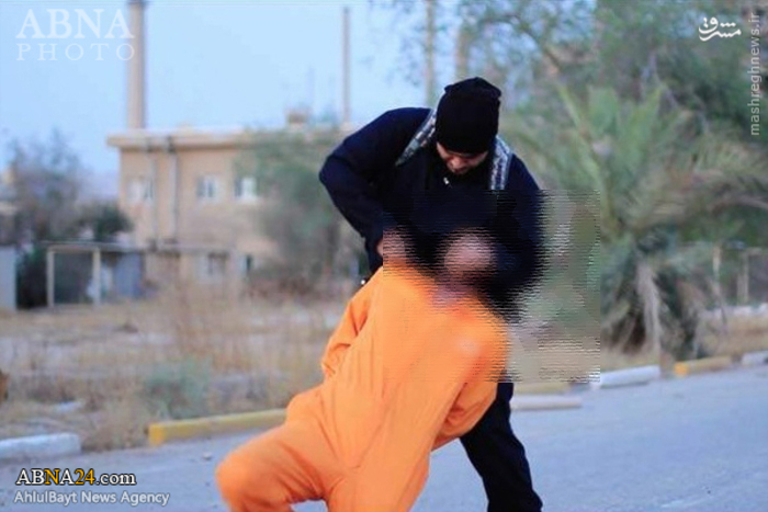 ذبح جوان عراقی به دست جلاد داعش + تصاویر
