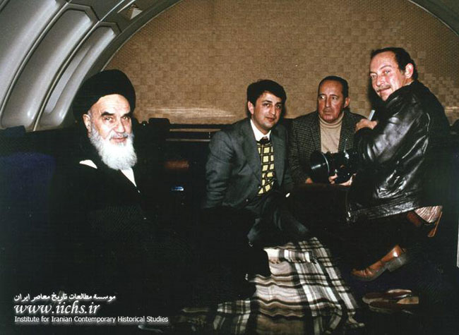 امام خمینی در هواپیمای ایرفرانس +عکس