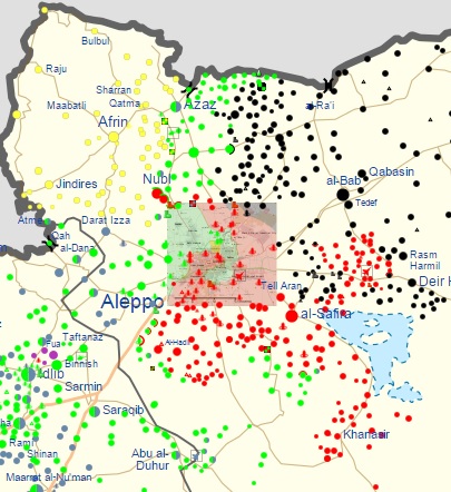 در مناطق شمالی حلب چه می‎گذرد؟/دایره محاصره تروریست‎ها تنگ‎تر شد+نقشه و جزئیات