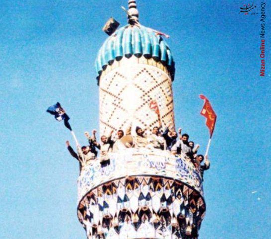 چگونه پرچم امام رضا(ع) به بالاترین مناره مسجدی در خاک عراق رسید
