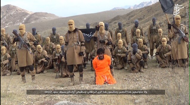 اعدام سرباز افغان توسط داعش +تصاویر