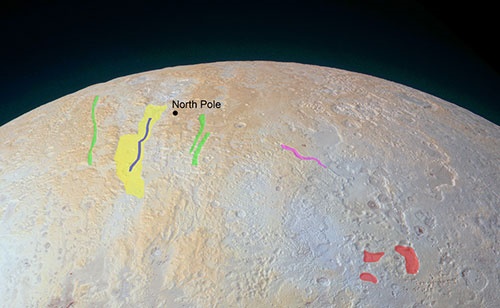 تصویر خارق‌العاده ناسا از قطب شمال پلوتو +عکس