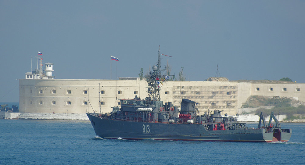 کشتی مین‎روب روسیه وارد آب‎های سوریه شد