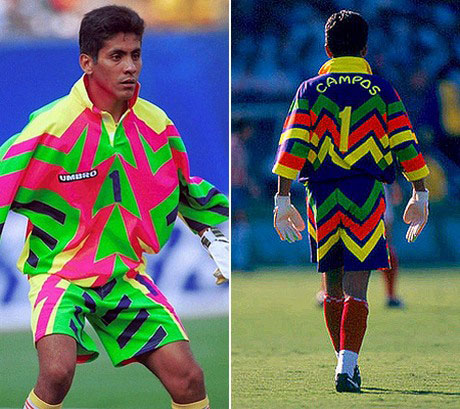 زشت ترین لباس های دروازه بانی تاریخ فوتبال جهان +تصاویر
