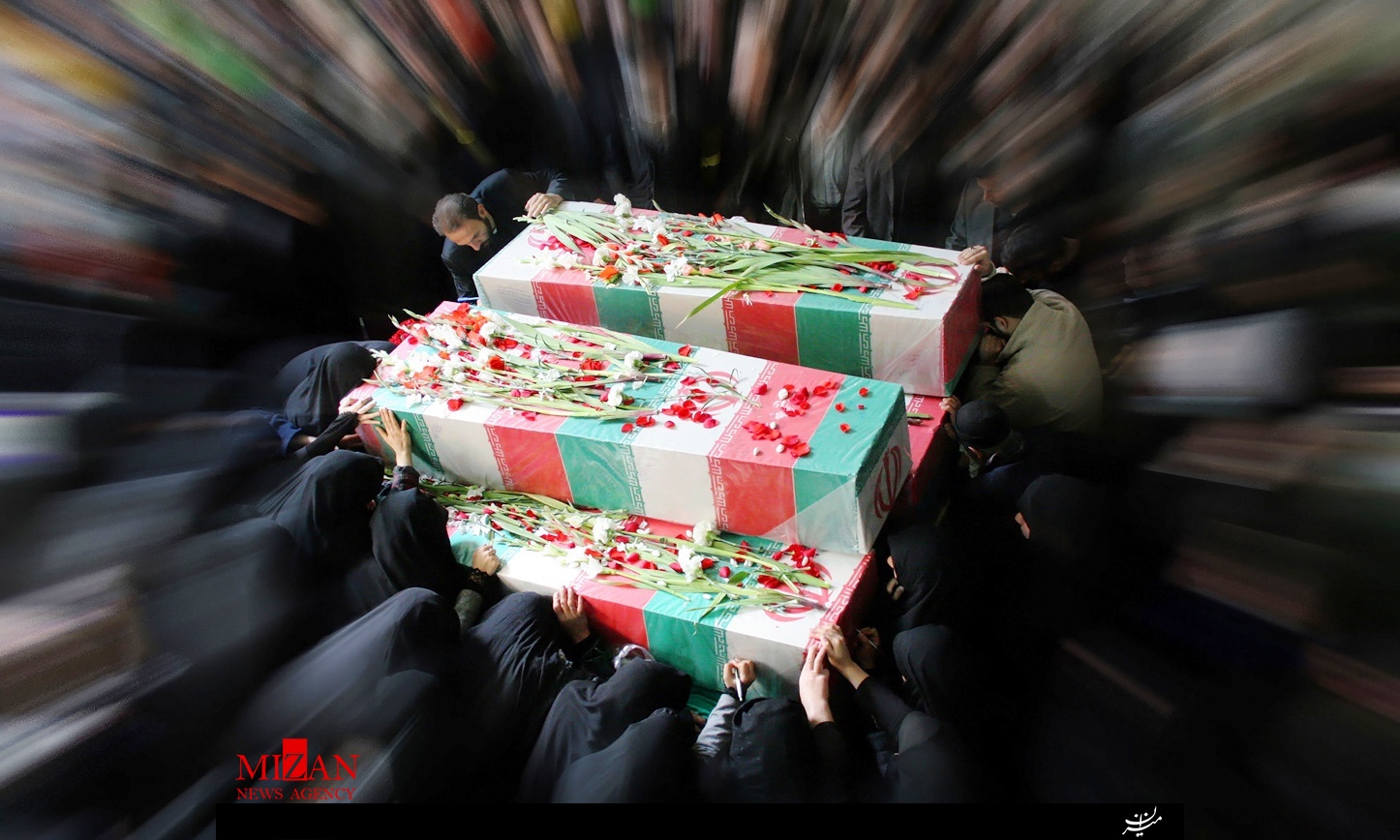 تدفین 2 شهید گمنام در دانشکده علوم قرآنی شیراز